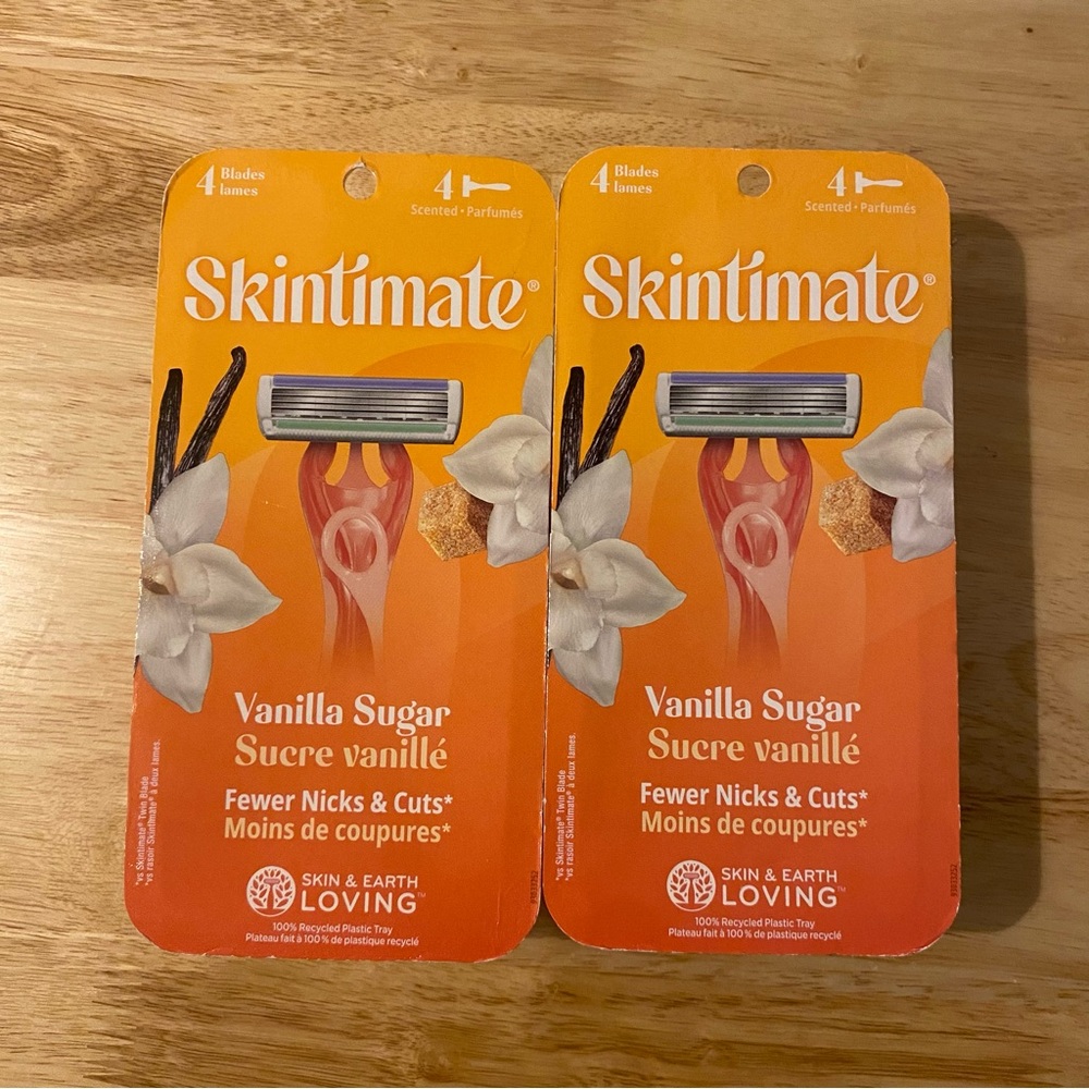 Skintimate Women’s Razors Bundle‎ Vanilla Sugar 2 pks of 4
